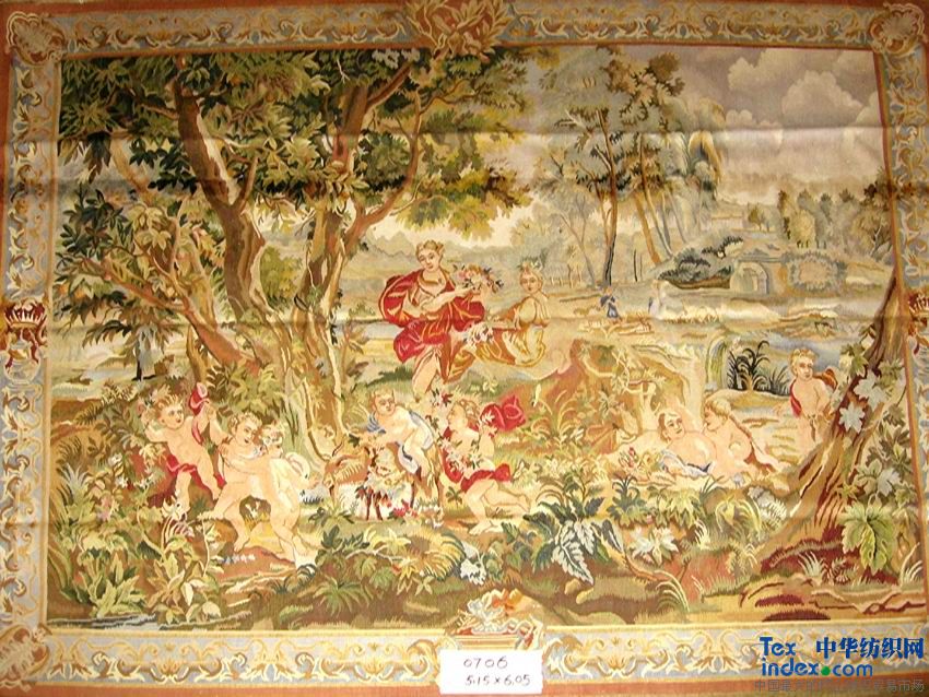 歐美風格(歐式)掛毯 規(guī)格1x1--12x12 用途室內裝飾 成份真絲 羊毛 型號GT-001