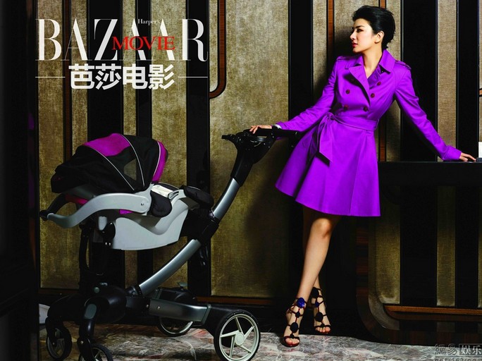 黃奕產(chǎn)后拍雜志寫