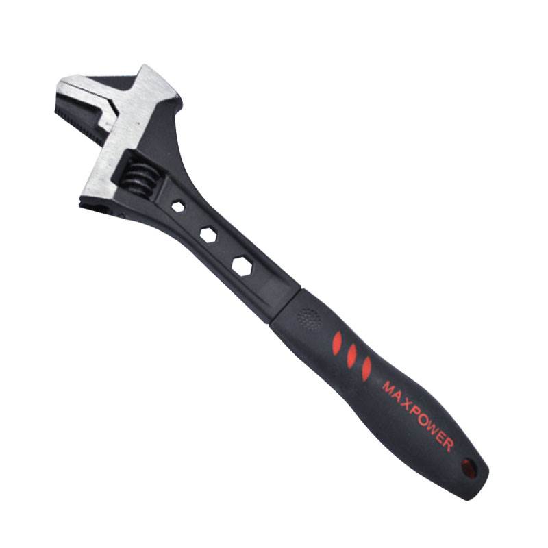 Multi Function Adjustable Wrench, Reversable Jaw, hammer head, With Hex Key