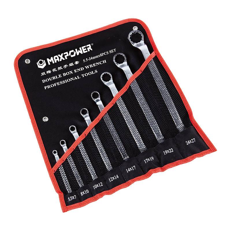 專業(yè)級加長雙梅花扳手8、10件套